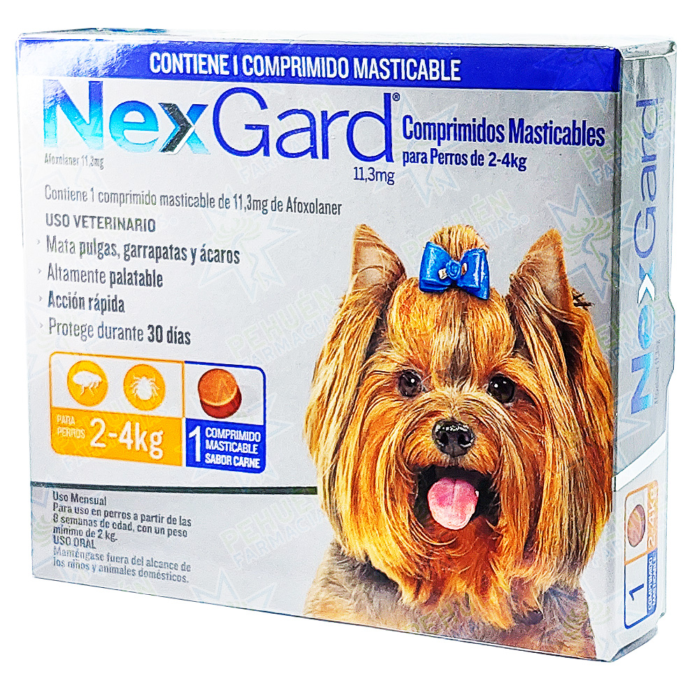 Nexgard Perros 2 a 4 kg 11,3 mg 1 Comprimido Masticable Boehringer Ingelheim
