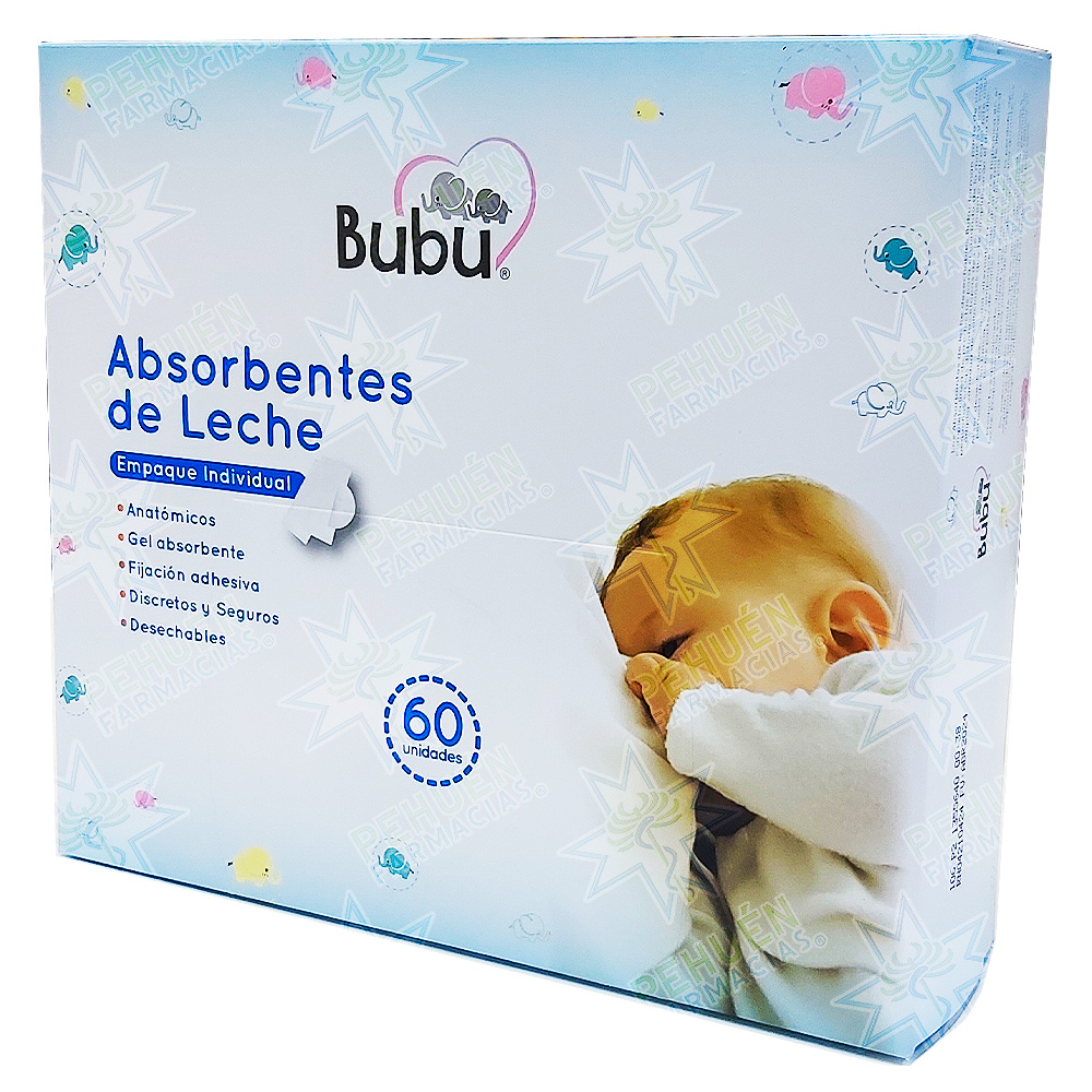 Bubu Absorbentes de Leche 60 Unidades Munnich P. M.