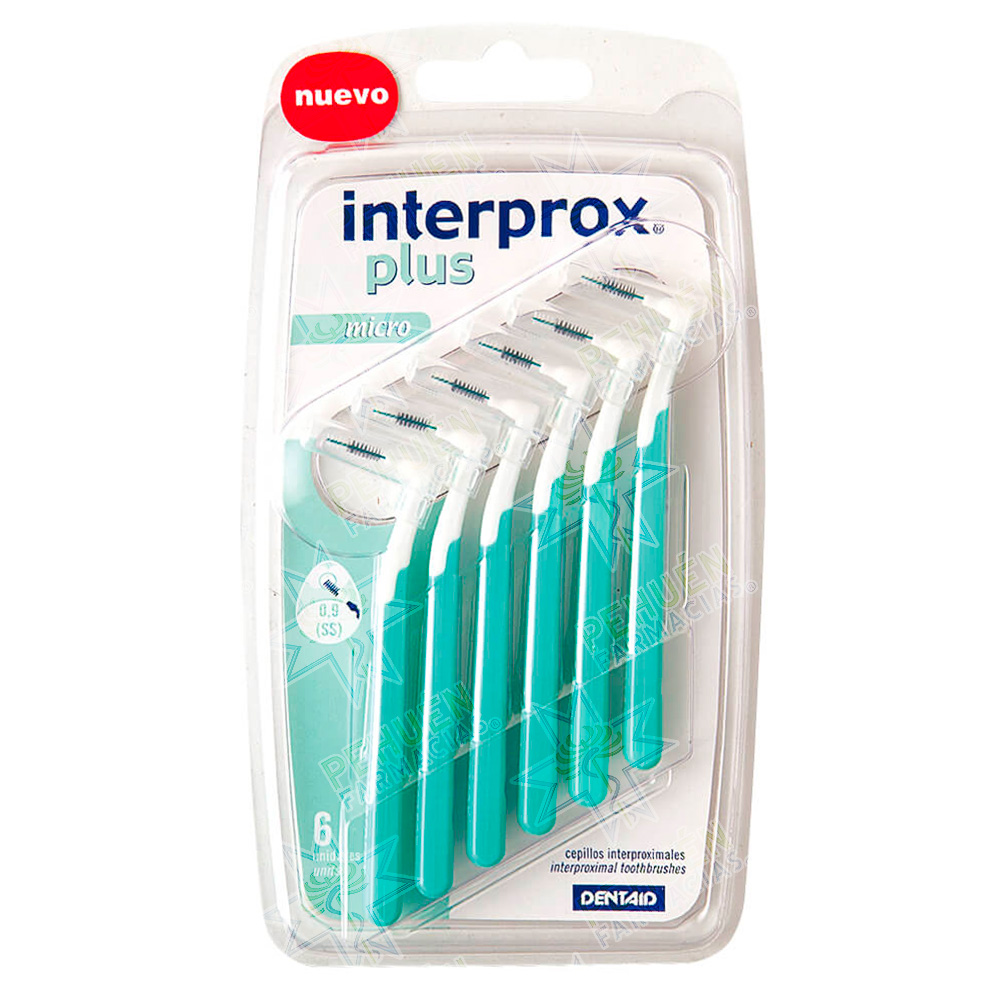 Interprox Plus 0,9 mm Micro 6 Cepillos Interproximales Dentaid