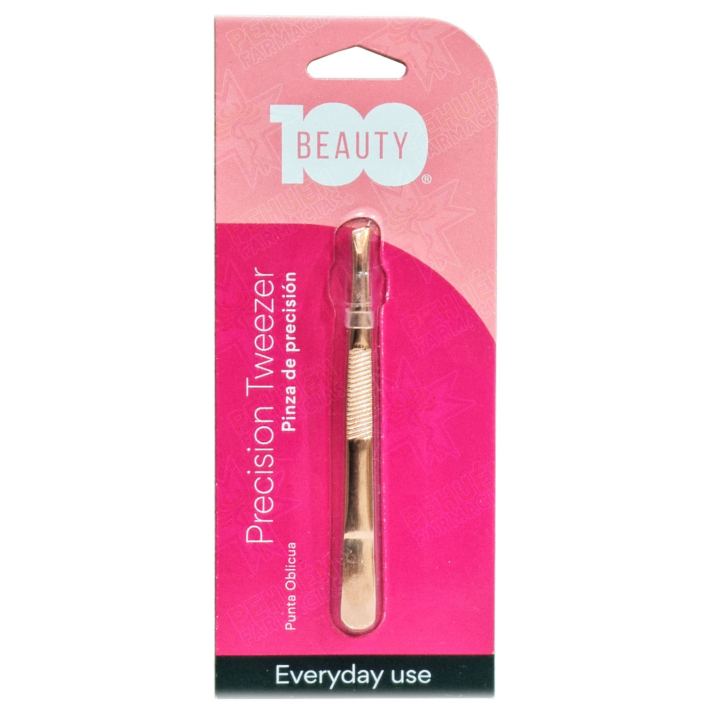 B100 Pinza de Precisión Punta Oblicua