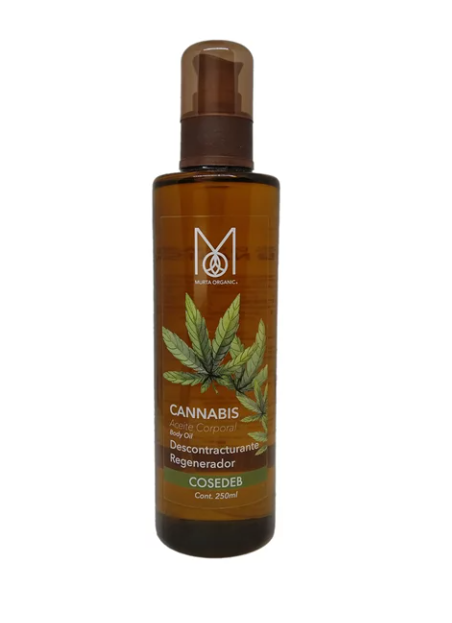 Murta Organic Aceite Corporal Descontracturante Regenerador Cannabis 250 mL Cosedeb
