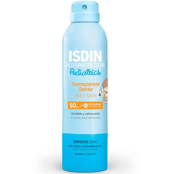 Fotoprotector Pediatrics Spray Wet Skin FPS 50+ 250 mL Isdin