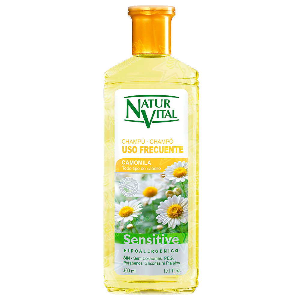Naturvital Sensitive Uso Frecuente Camomilla Shampoo 300 mL 