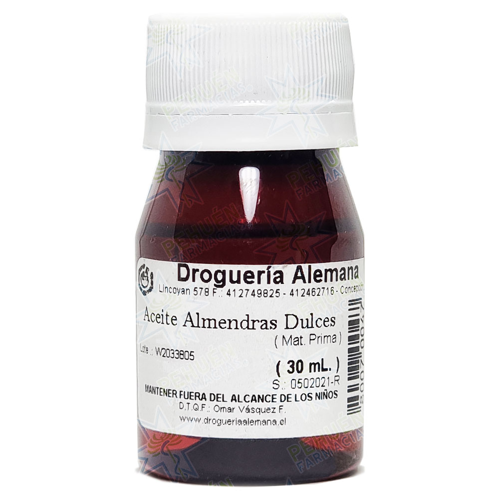 Aceite de Almendras Dulces 30 mL Droguería Alemana