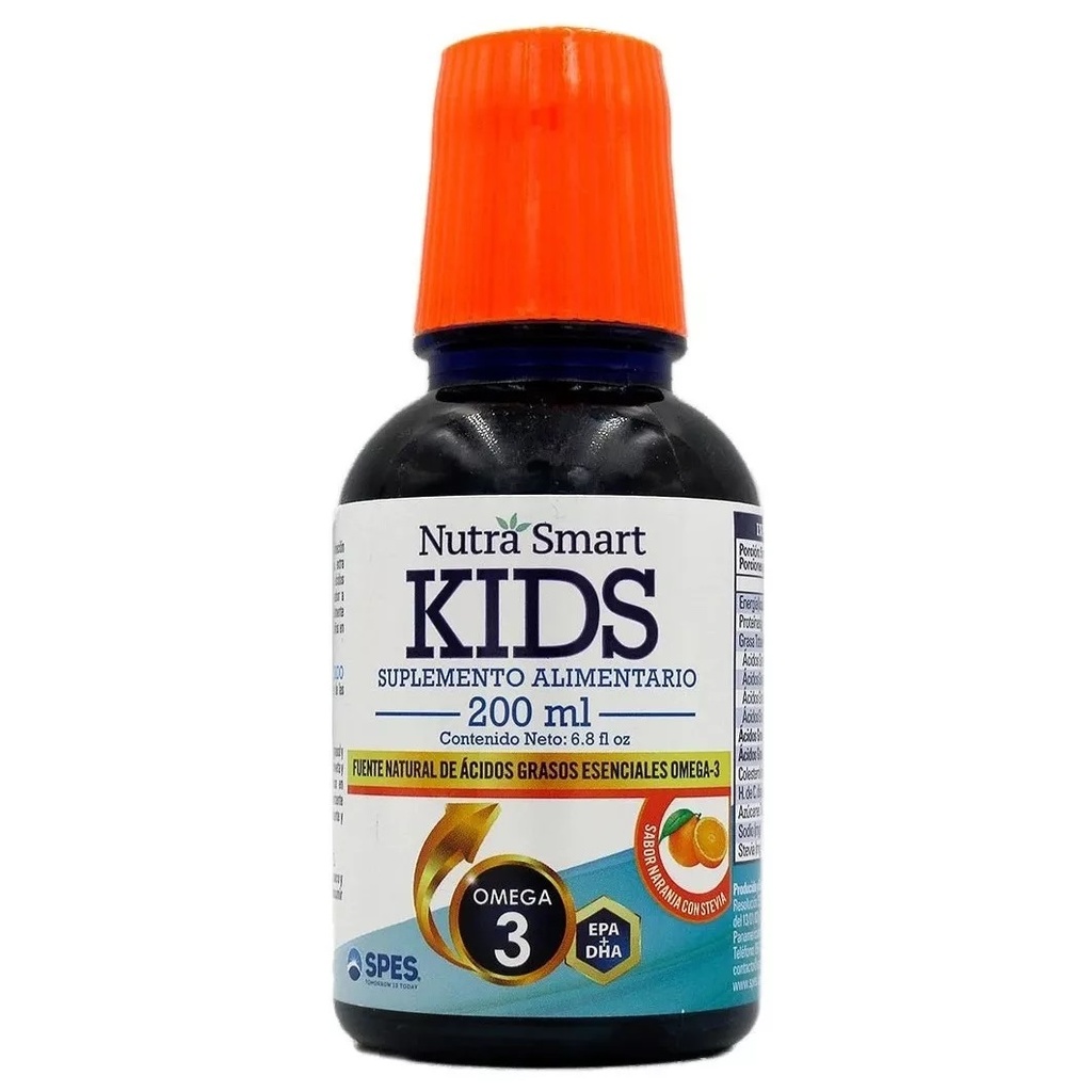 Nutra Smart Kids Omega 3 Solución Oral Sabor Naranja 200 mL Spes
