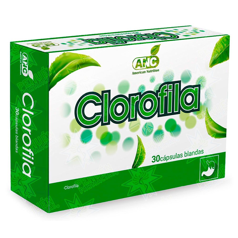 Clorofila 30 Cápsulas Blandas Anc Ravepharma