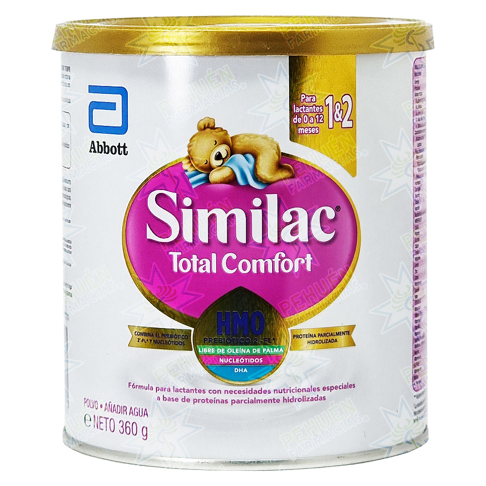 Similac Total Comfort 1&2 360 g Fórmula Láctea Fácil Digestión Lactantes 0 a 12 Meses Abbott