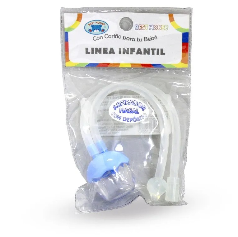 Aspirador Nasal Azul con Depósito Best House