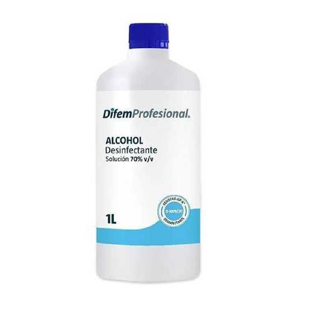 Alcohol Desnaturalizado 70° 1000 mL Difem Pharma