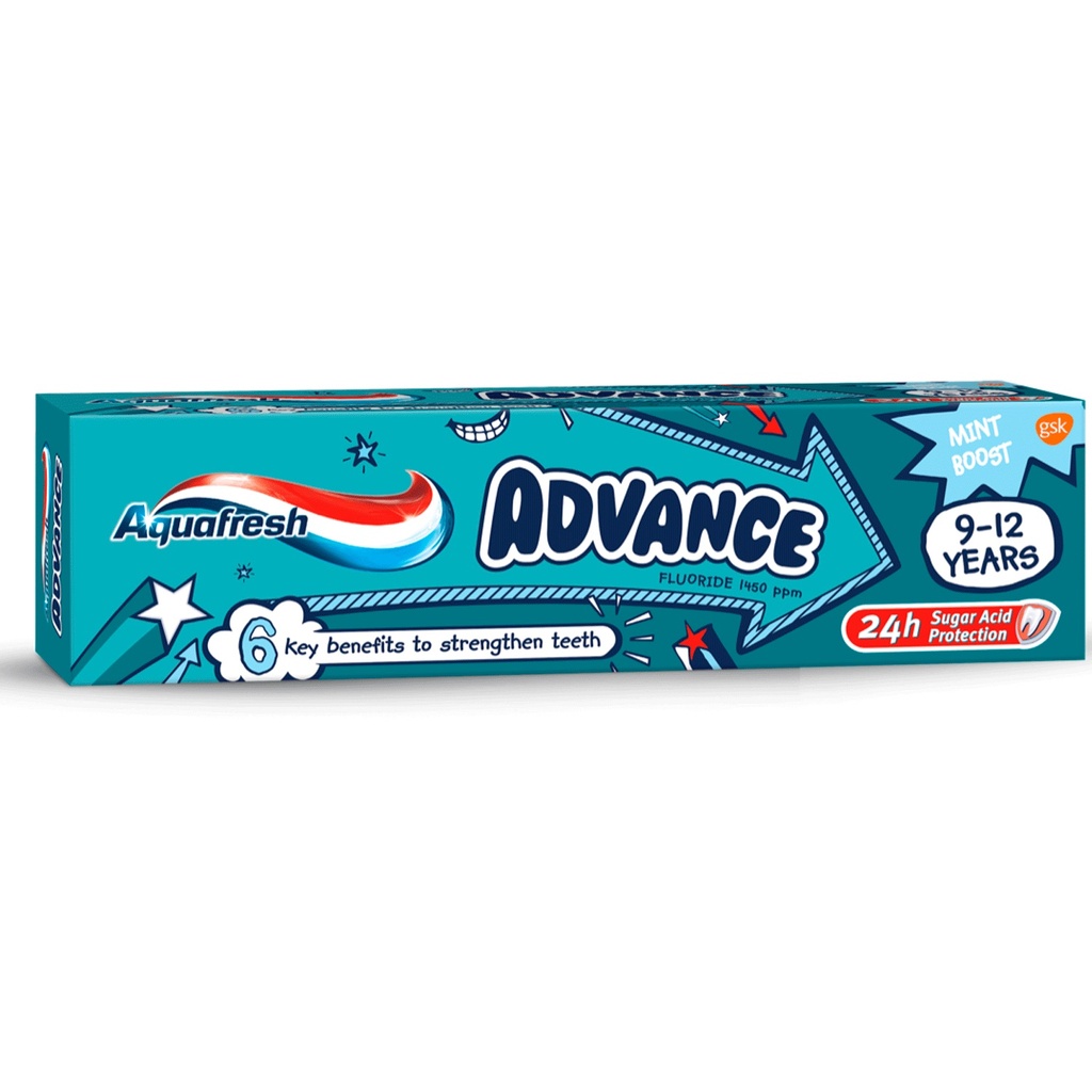 Aquafresh Advance 9-12 años Pasta Dental 94 g GSK