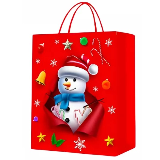 Bolsa de Regalo Navidad Grande 44x32x11 cm