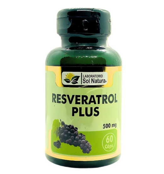 Resveratrol Plus 500 mg 60 Cápsulas SolNatura