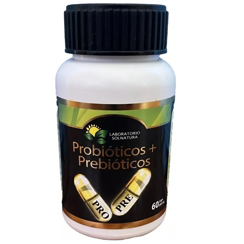 Probióticos + Prebióticos 60 Cápsulas SolNatura