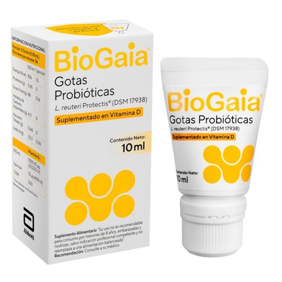 BioGaia D (100 mill. UFC/ 400 UI)/0,2mL Gotas Suspensión Oral 10 mL