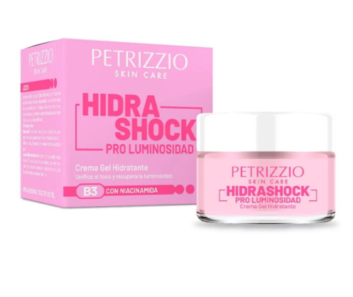 Hidra Shock Pro Luminosidad Crema Hidratante Niacinamida 50 g Petrizzio