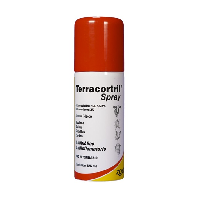 Terracortril Perros/Gatos y Otros Solución Tópica Spray 125 mL Zoetis