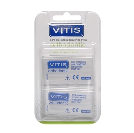 [8427426046535] Vitis Orthodontic Cera Protectora para Encías 2 Unidades x 5 Barras Dentaid