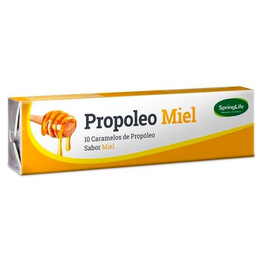 [7805633013891] Caramelos de Propóleo Miel 10 Unidades Springlife