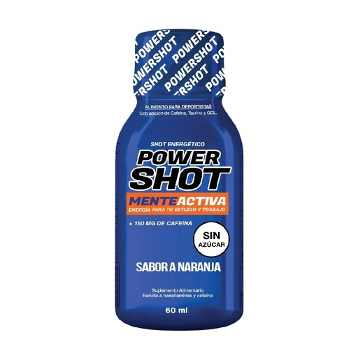 [7805633015949] Power Shot Energético Sabor Naranja 60 mL