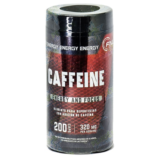 [8780202211115] Caffeine 300 mg 200 Cápsulas FNL