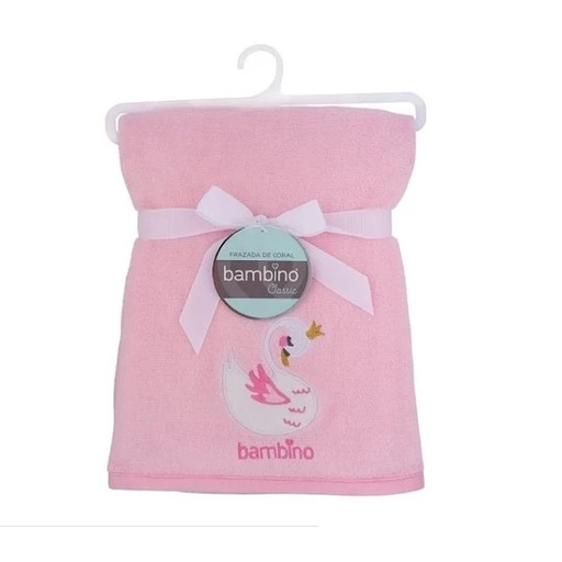 [7804995100447] Bambino Manta Frazada de Coral 76x100 cm Rosada