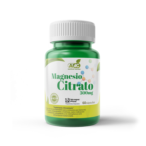 [7805357002089] Citrato de Magnesio 600 mg/2Caps 60 Cápsulas Veganas ANC
