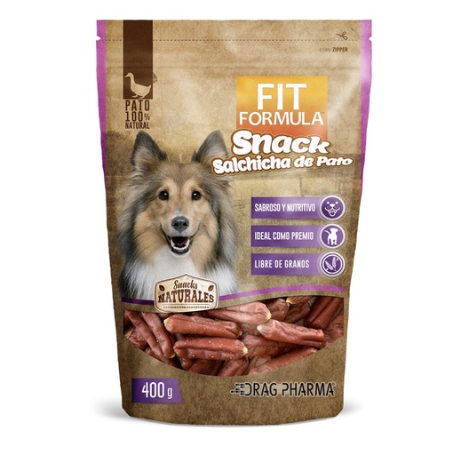 [7800006011078] Fit Formula Perros Snack Salchicha de Pato 400 g