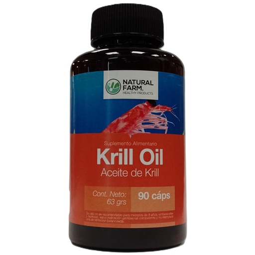[9107218051822] Krill Oil Aceite de Krill 60 Cápsulas Natural Farm
