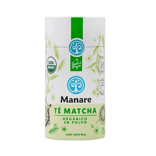 [7804651860968] Té Matcha Orgánico Polvo 50 g Manare