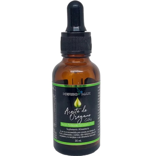 [7804679370272] Aceite de Orégano Gotas 30 mL HerboMax
