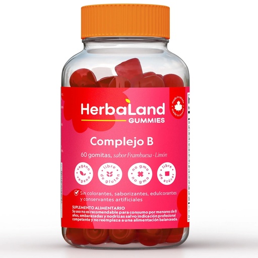 [7805633028673] Complejo B 60 Gomitas Herbaland Gummies