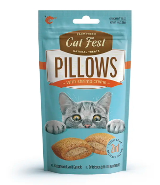 Cat Fest Pillows Snack con Crema de Camarón Gato 30 g