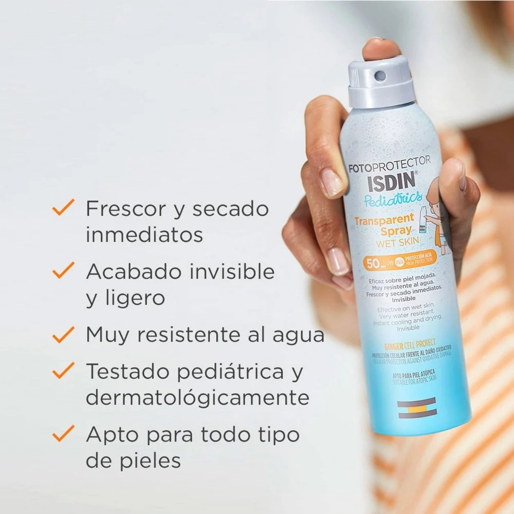 Fotoprotector Pediatrics Spray Wet Skin Fps 50+ 250 Ml Isdin