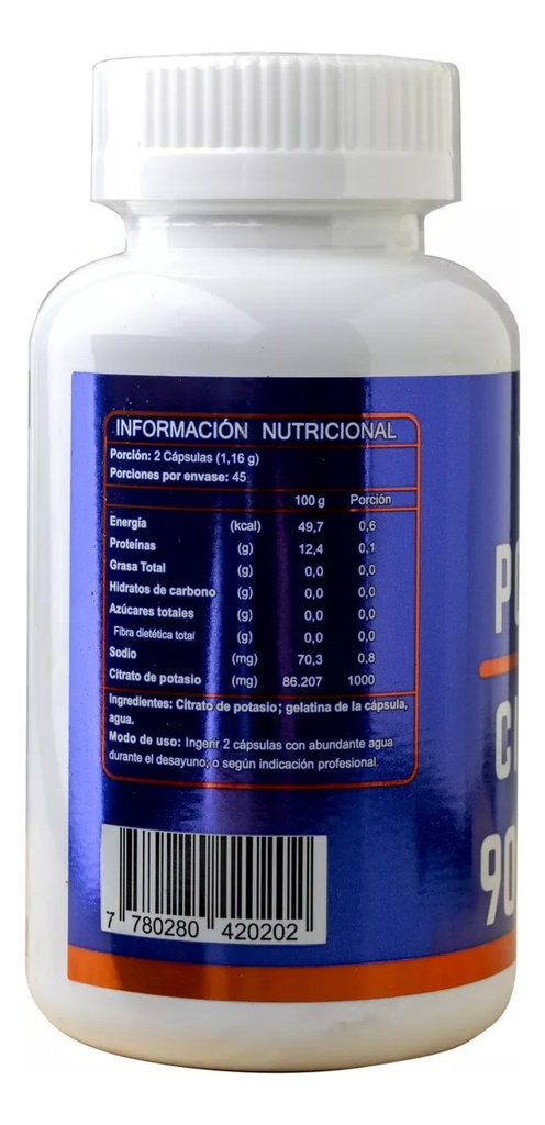 Potasio Citrato 90 Cápsulas Fnl