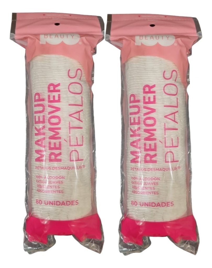 Pétalos Desmaquillantes Pack 2 X 80 Unidades Beauty 100