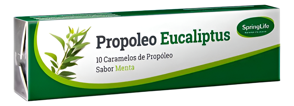 Caramelos De Propóleo Eucaliptus 10 Unidades Springlife