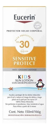Eucerin Sun Kids Sensitive Protect Fps 30+ Loción 150 Ml