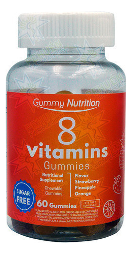 8 Vitamins 60 Gomitas Gummy Nutrition Fnl