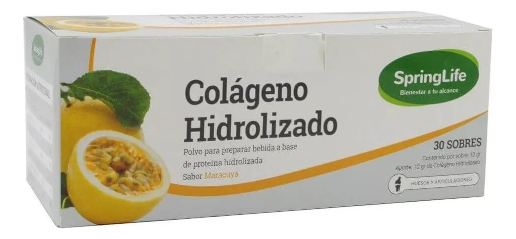 Colágeno Hidrolizado Maracuyá 30 Sobres Springlife