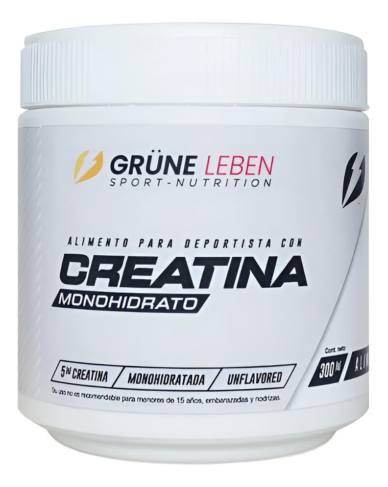 Grune Leben 300 G Creatina Sin Sabor Monohidratada