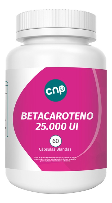 Betacaroteno 25000 UI 60 Cápsulas Blandas Cnp