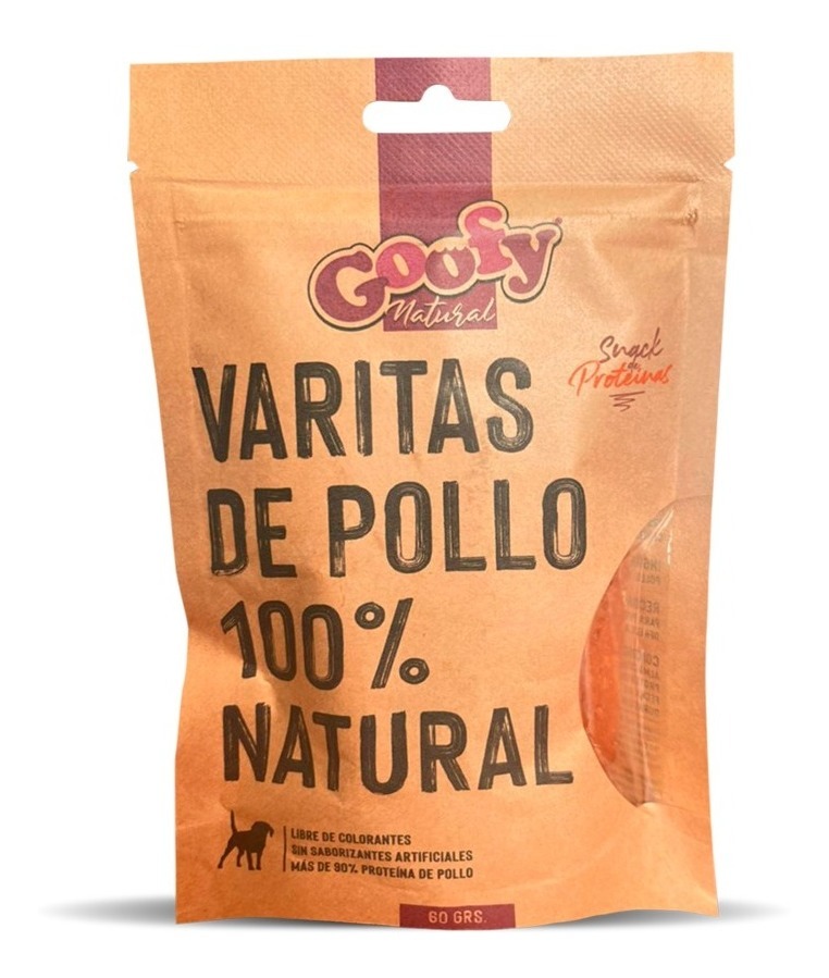 Goofy Natural Snacks Varitas Pollo 60 g