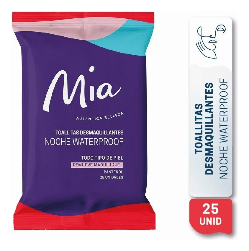 Mia Noche Waterproof 25 Toallitas Desmaquillantes Munnich