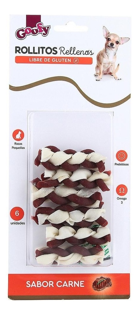 Goofy Super Mix Todos Rellenos Huesos-Trenzas-Cuchuflís Rellenos 7 unidades 90 g