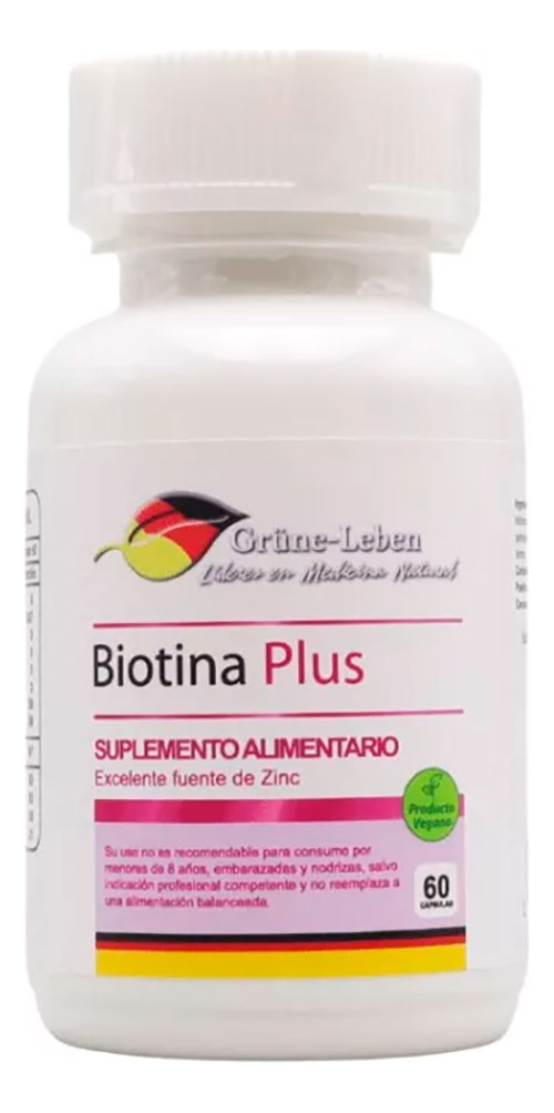 Biotina Plus 60 Cápsulas Vegan Grune Leben