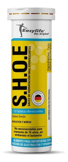 SHOE Sales de Hidratación Oral 10 Comprimidos Efervescentes Limón Easylife