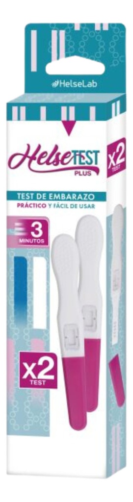 HelseTest Test de Embarazo Lápiz 2 Unidades