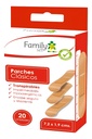 Family Set Parches Curita Clásicos 7,2 x 1,9 20 Unidades