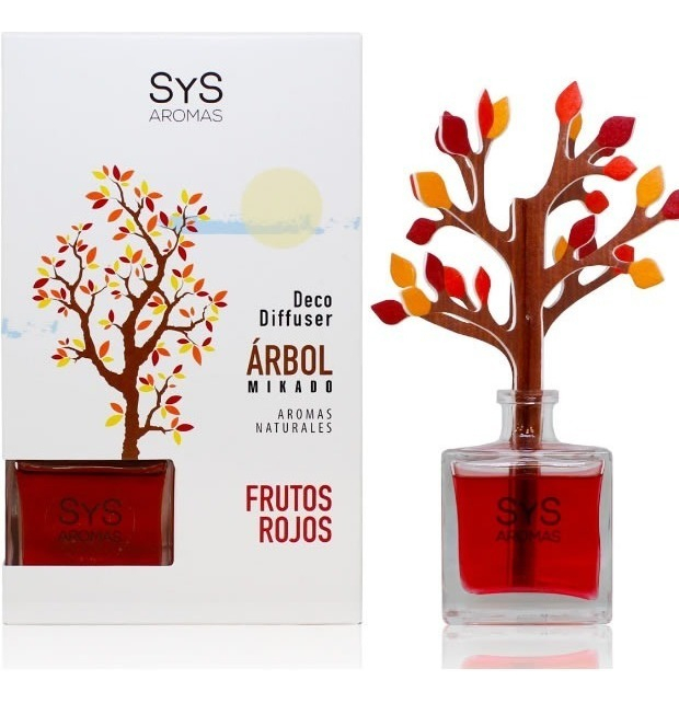 SyS Aromas Difusor Deco Árbol Esencia Frutos Rojos 90 mL