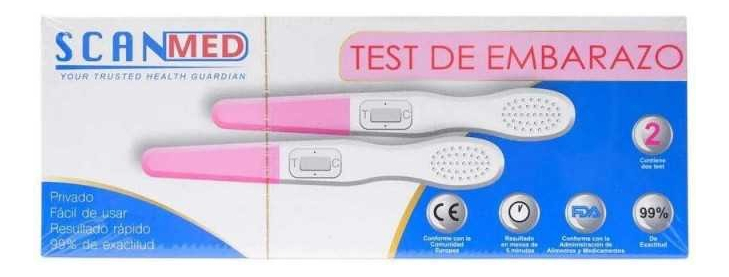Scanmed Test De Embarazo Lápiz Rápido 2 Unidades